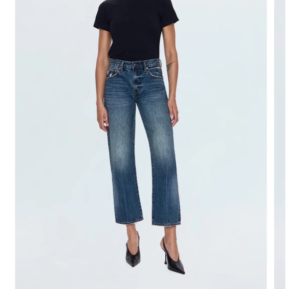 pistola Denim - Pistola Lexi Mid-Rise Bowed Straight Jean - Artisan (size 24)